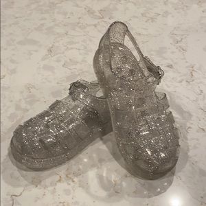 Baby Gap Glitter Jelly Clear Size 10